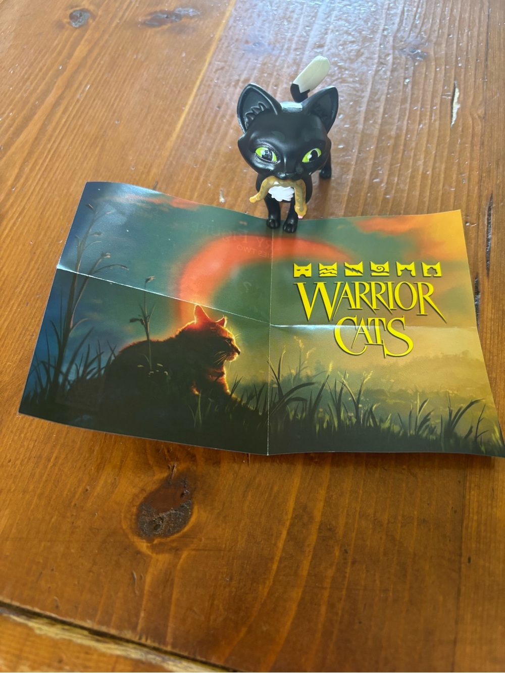 Warrior cat figurine ravenpaw from warriors